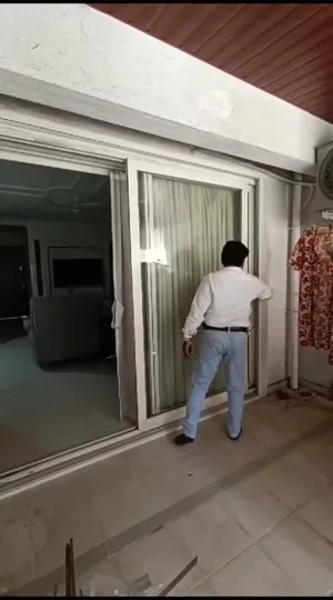 Pleated mosquito screen for a large opening
